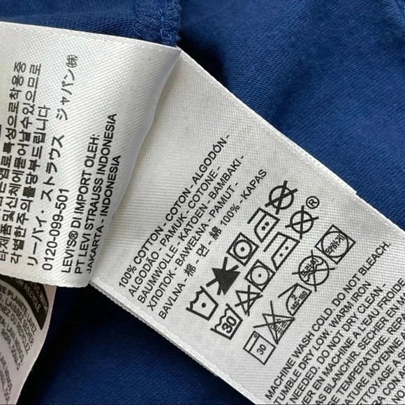 Levi's blue graphic tee M - Picture 5 of 6